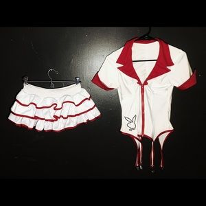 Playboy Bunny Sexy Nurse Costume - Small